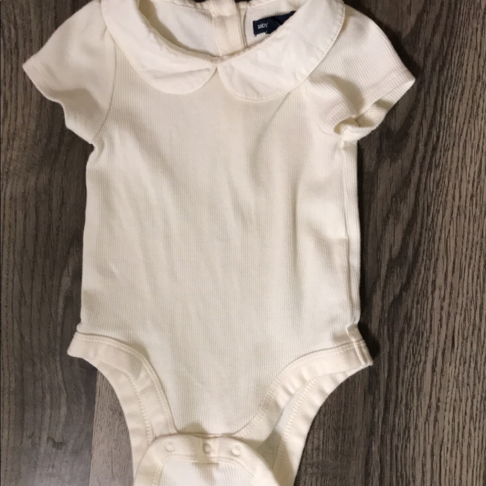 Peter Pan collared onesie